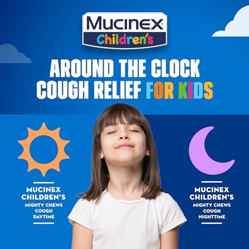 Mucinex Children's Daytime Cough Relief Chews, Mixed Berry, 16 ct - Image 9