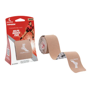 Mueller Typhoon Kinesiology Tape Pre-Cut 20 Strips Beige