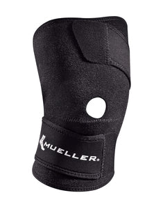 Mueller Wraparound Knee Support Open Patella Black