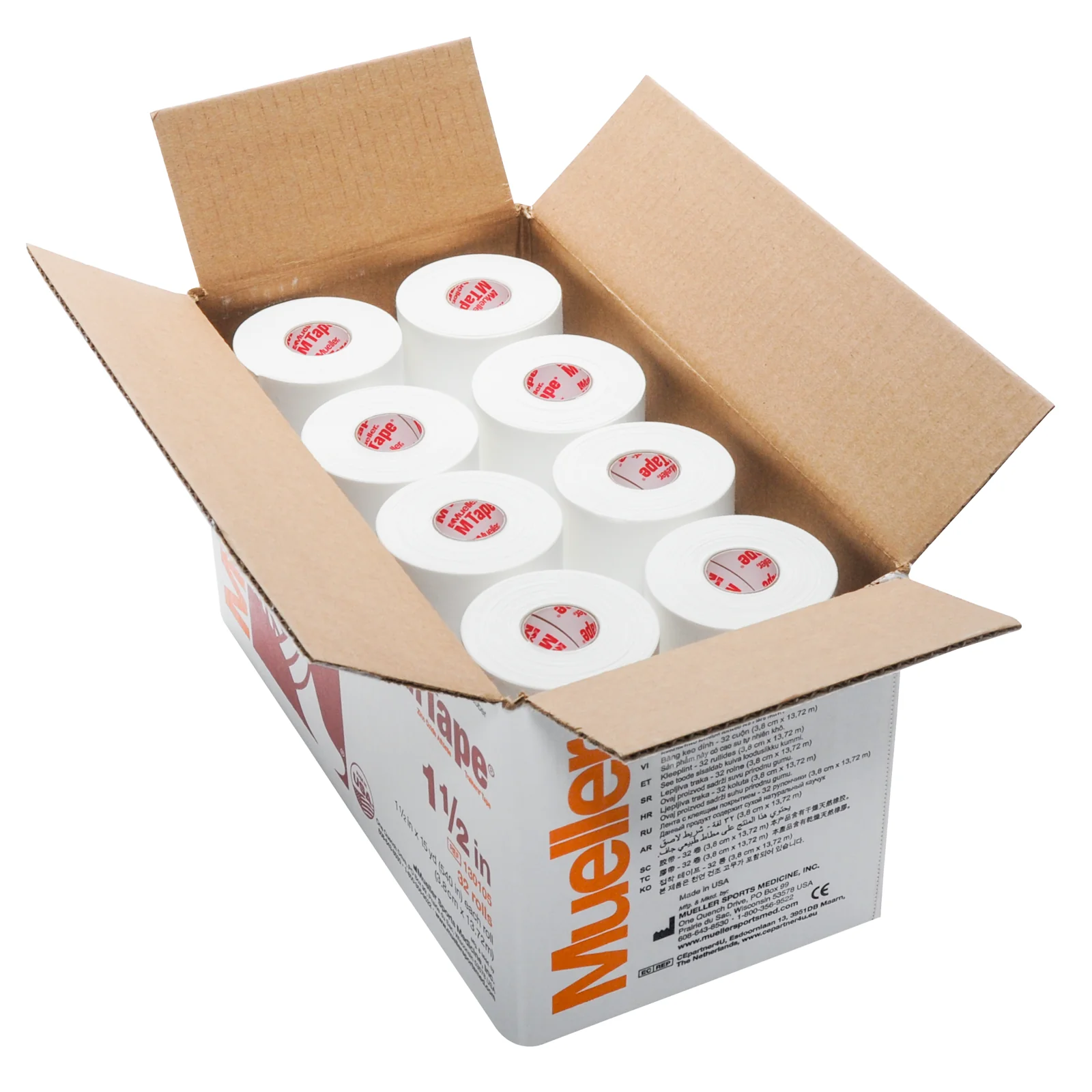 Mueller Sports Medicine MTape Athletic Tape Case - 32 Rolls - White - Image 2
