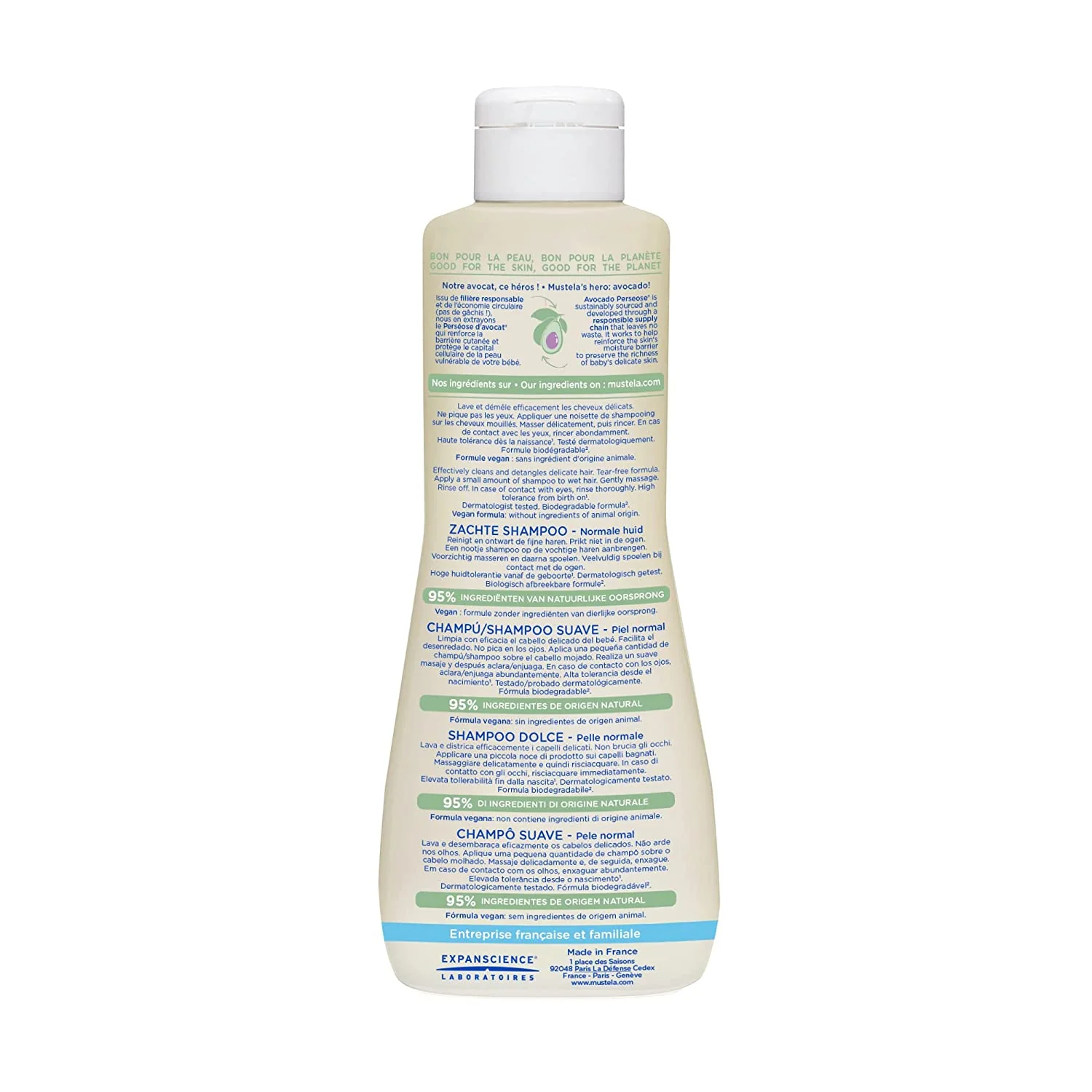 MUSTELA GENTLE SHAMPOO AVOCADO 16.9 Oz - Image 2