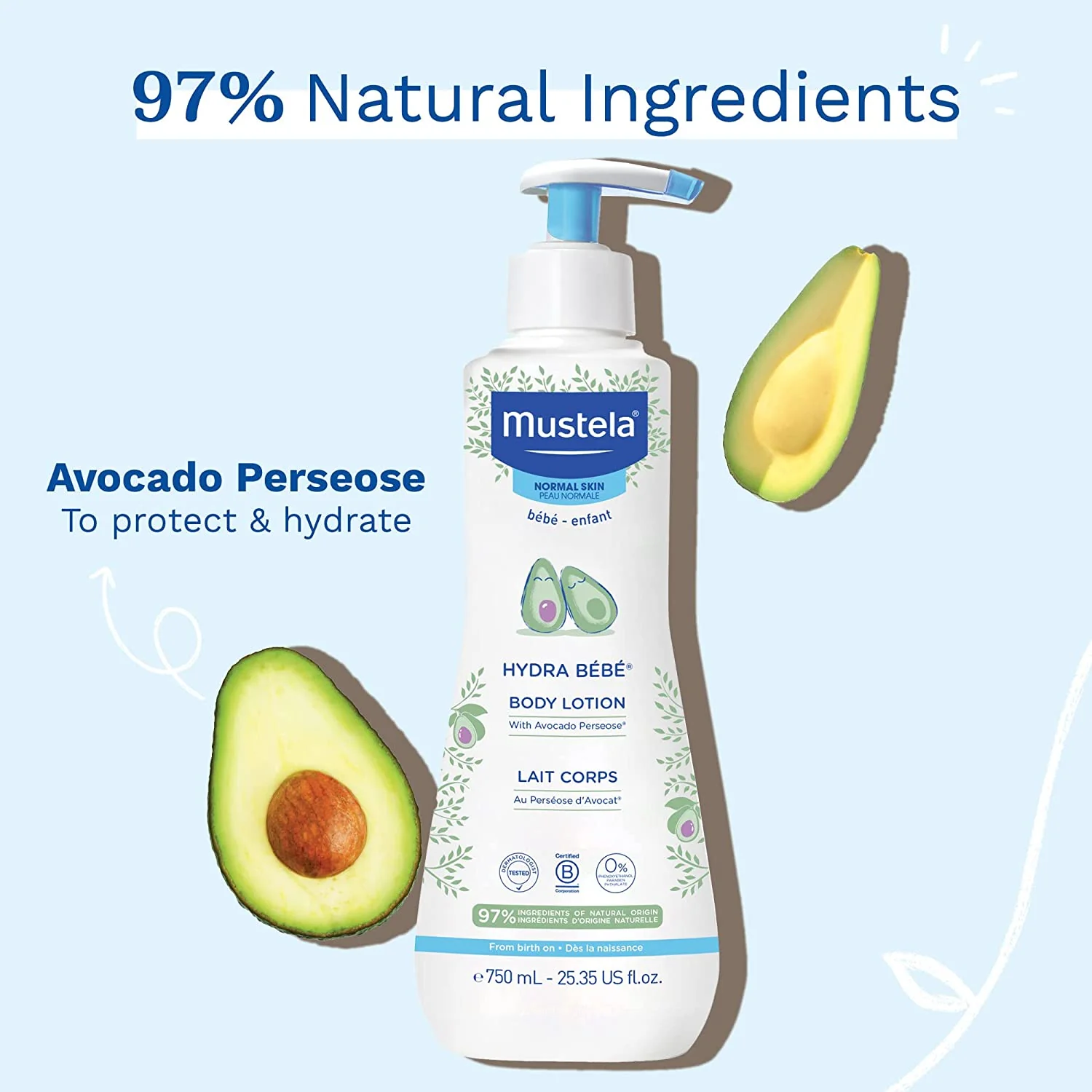 Mustela Hydra Bebe Body Lotion, Daily Moisturizing Baby Lotion for Normal Skin. 300 ml - Image 4