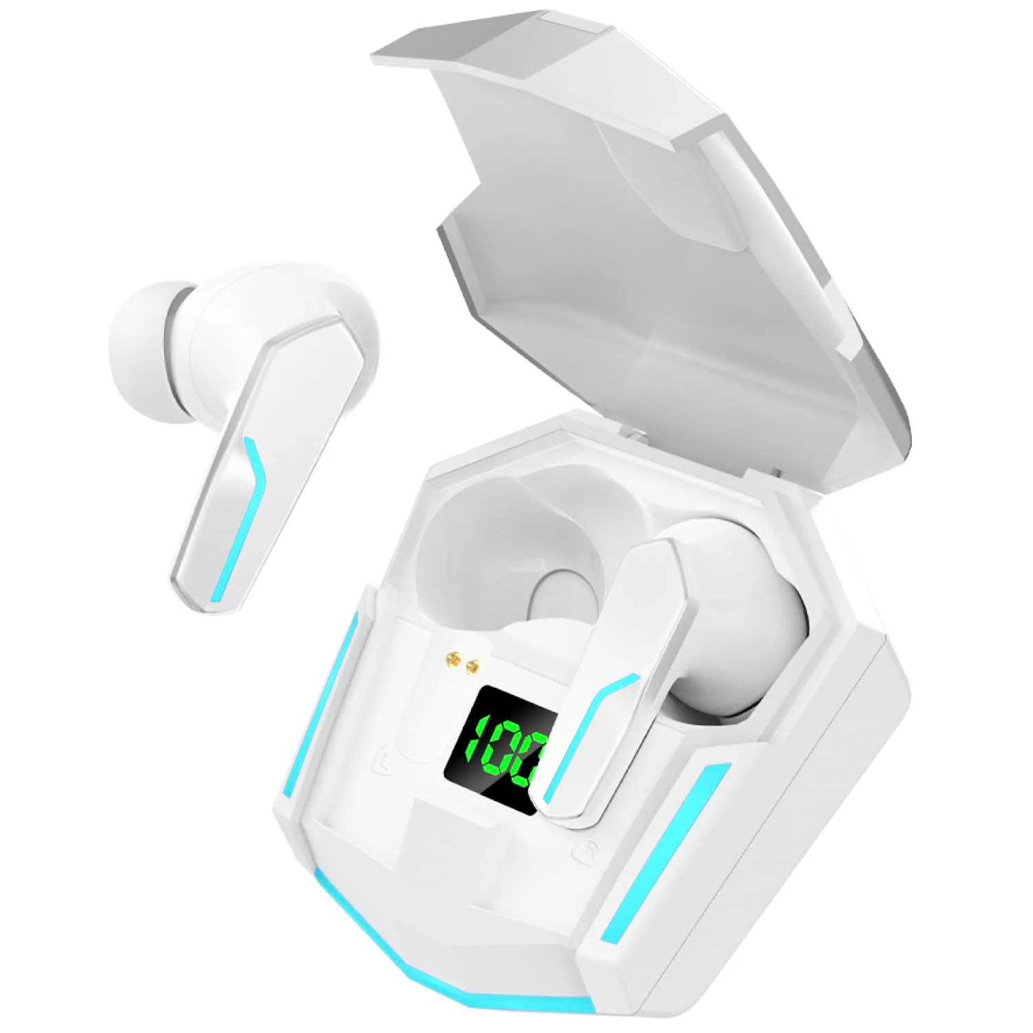 MyJoy Cool Wireless Earbuds, White