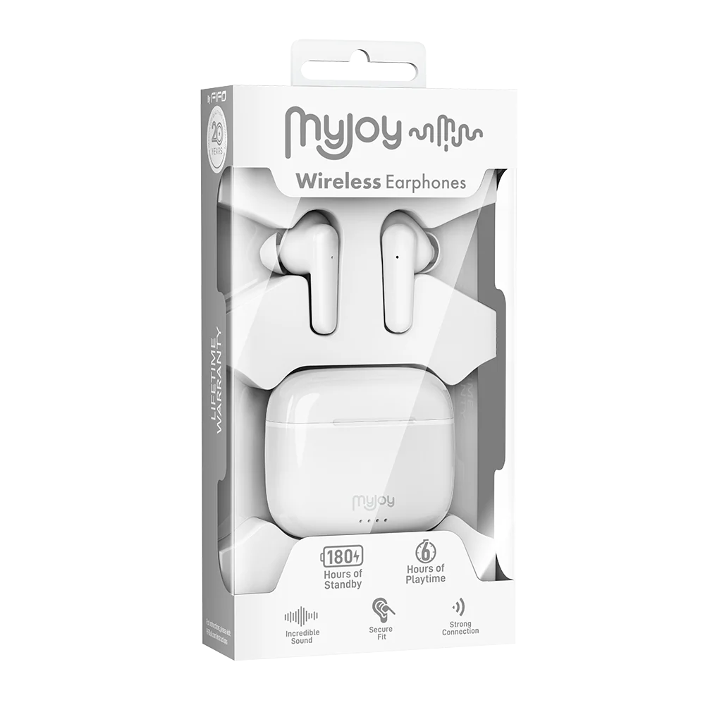 My Joy Wireless Earphones White