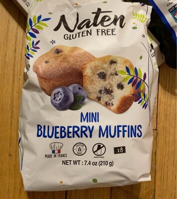 Nate Gluten Free Mini Blueberry Muffins 210 g - Image 3