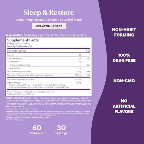 Natrol Sleep & Restore Gummies 60 CT Pack of 1 - Image 5