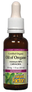 Natural Factors Oil of Oregano 60 Softgels