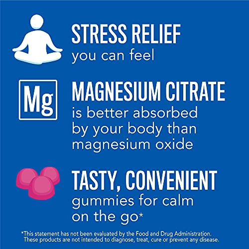 Natural Vitality Vegan Natural Calm Gummies for Stress - Raspberry Lemon - 60ct - Image 6