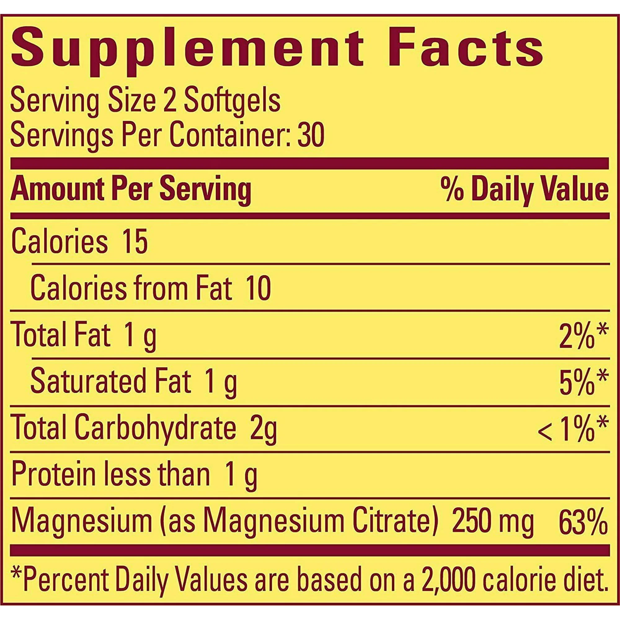 Nature Made Magnesium Citrate 250mg Softgels 60ct - Image 2