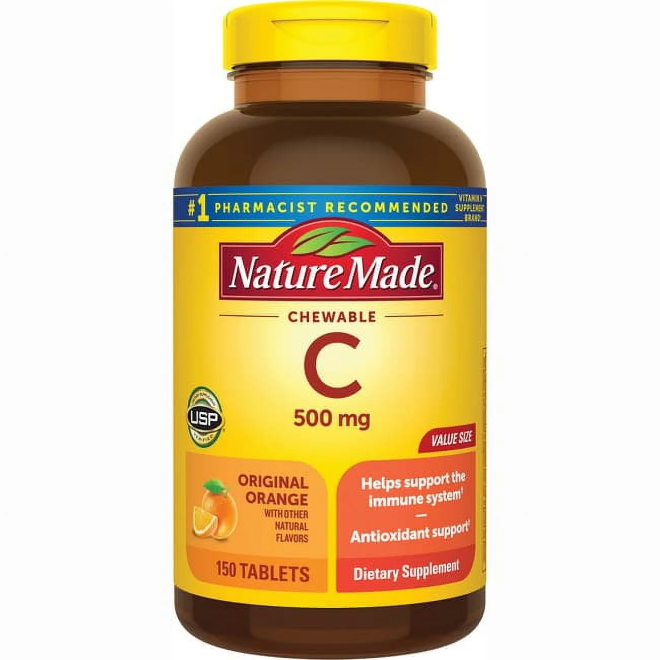 Nature Made C 500mg Chewable Tablets 150ct