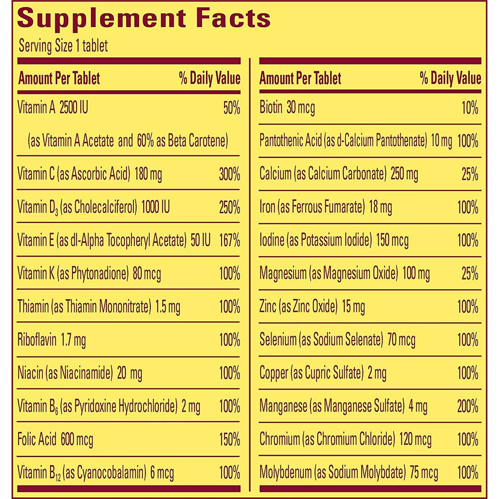 Nature Made Multi For Her 50 Tablets 90ct - Image 2