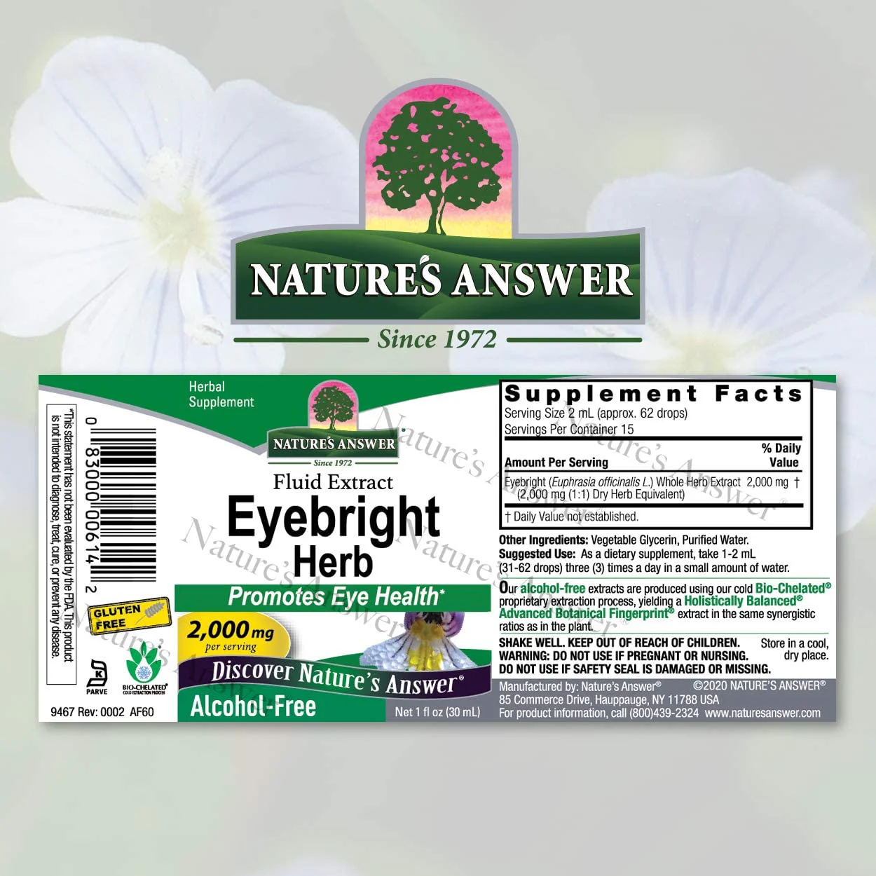NATURES ANSWER EYEBRIGHT HERB EXTRACT 1Oz - Image 2