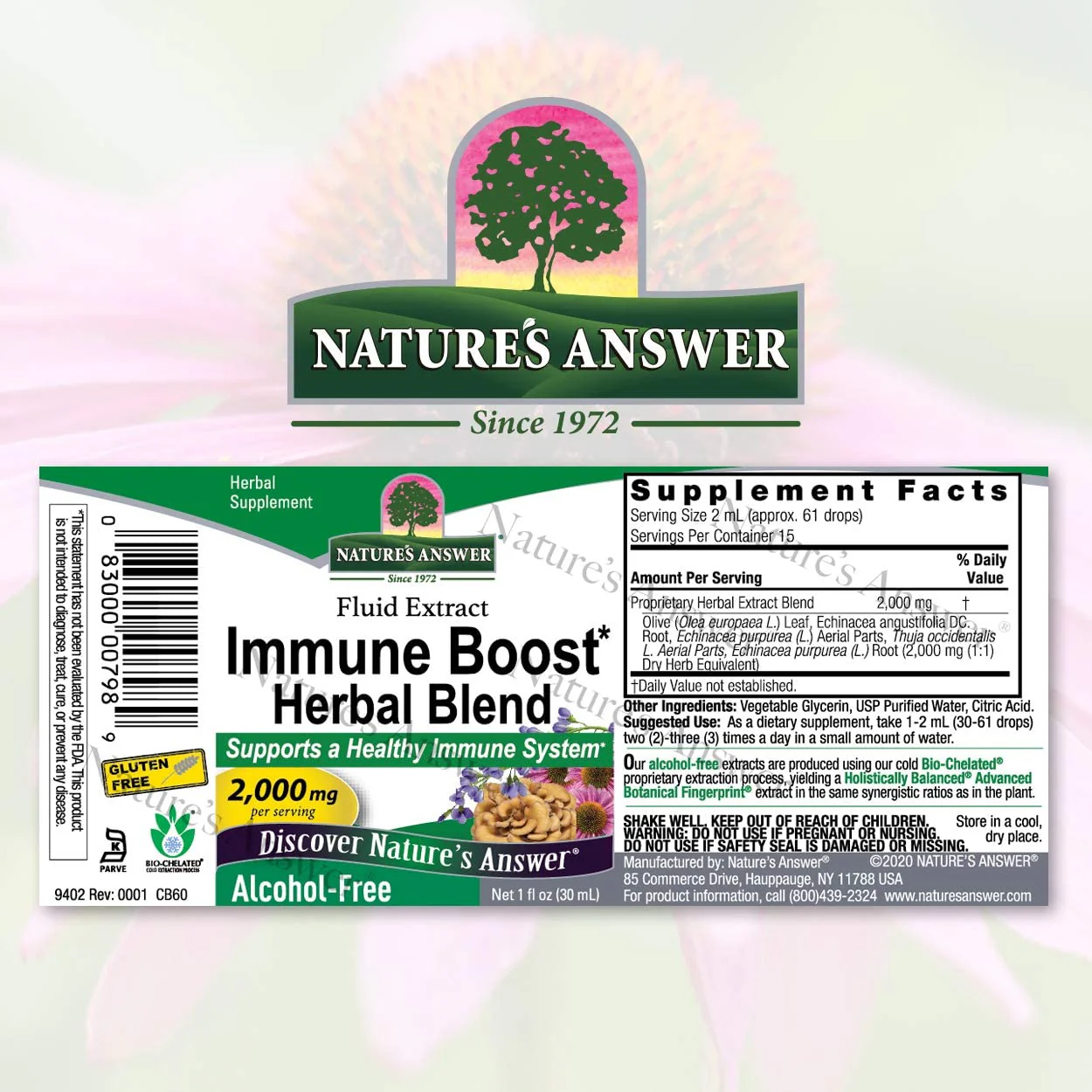 NATURES ANSWER IMMUNE BOOST HERBAL BLEND 1 Oz - Image 2