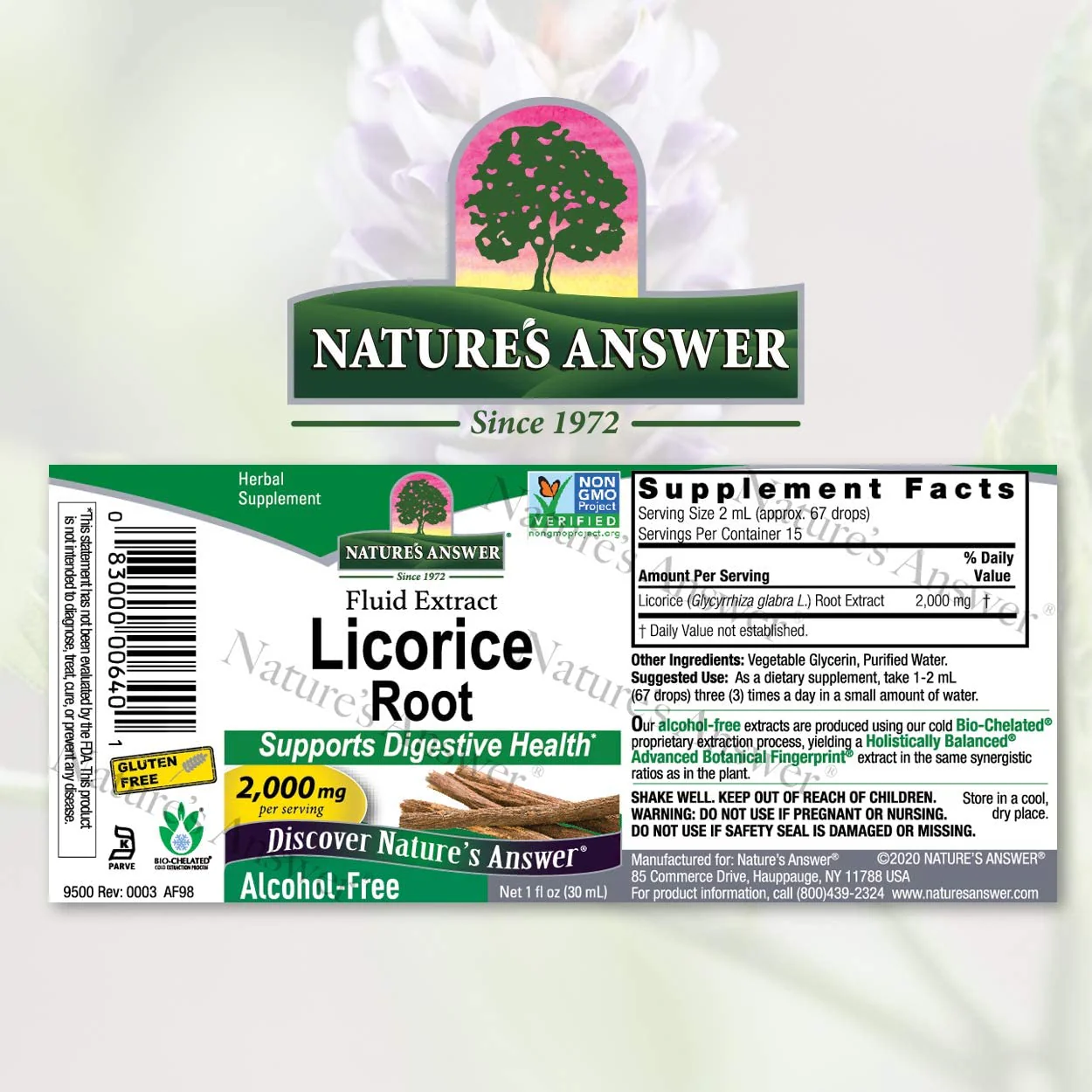 NATURES ANSWER LICORICE ROOT 1Oz - Image 2