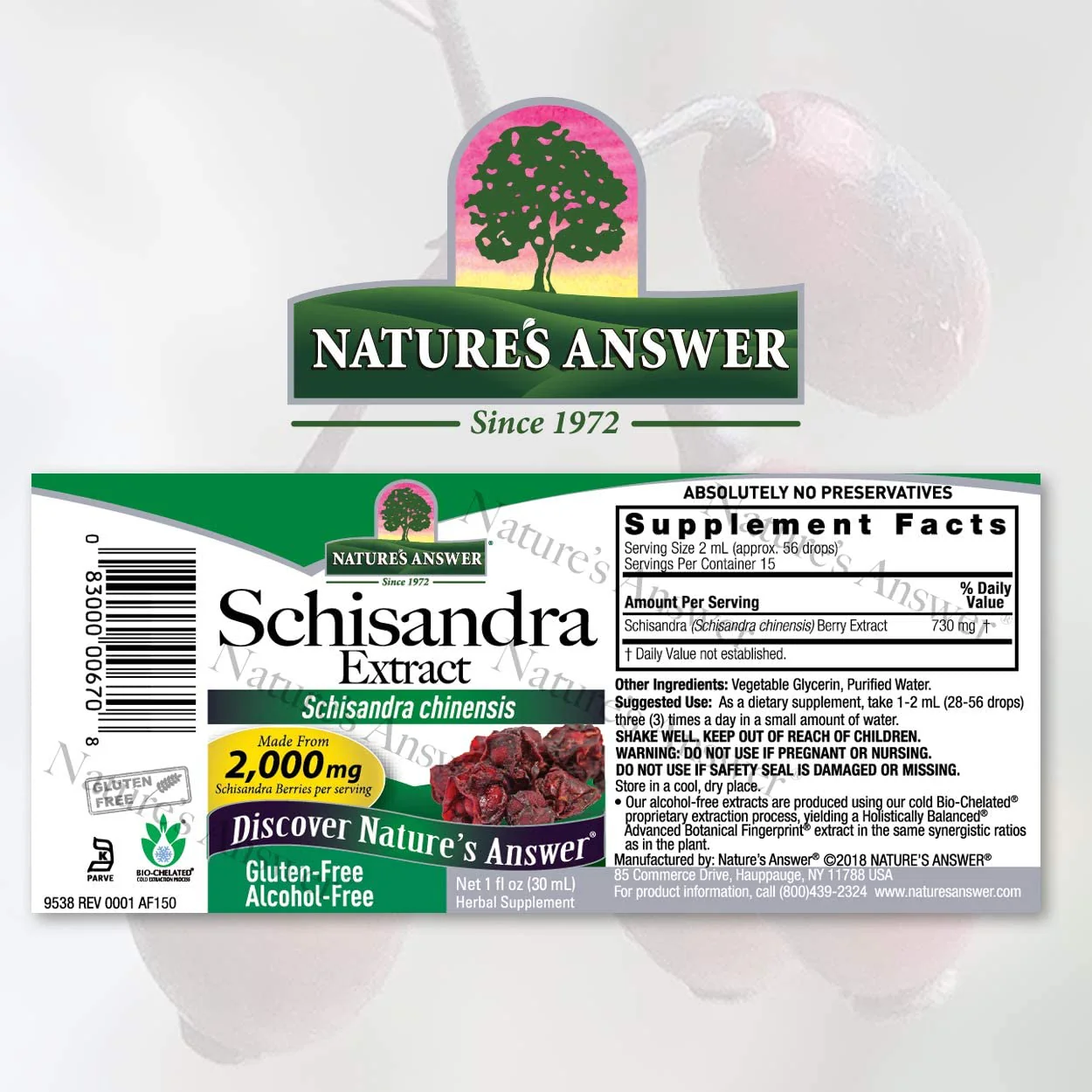 NATURES ANSWER SCHISANDRA EXTRACT 1Oz - Image 2