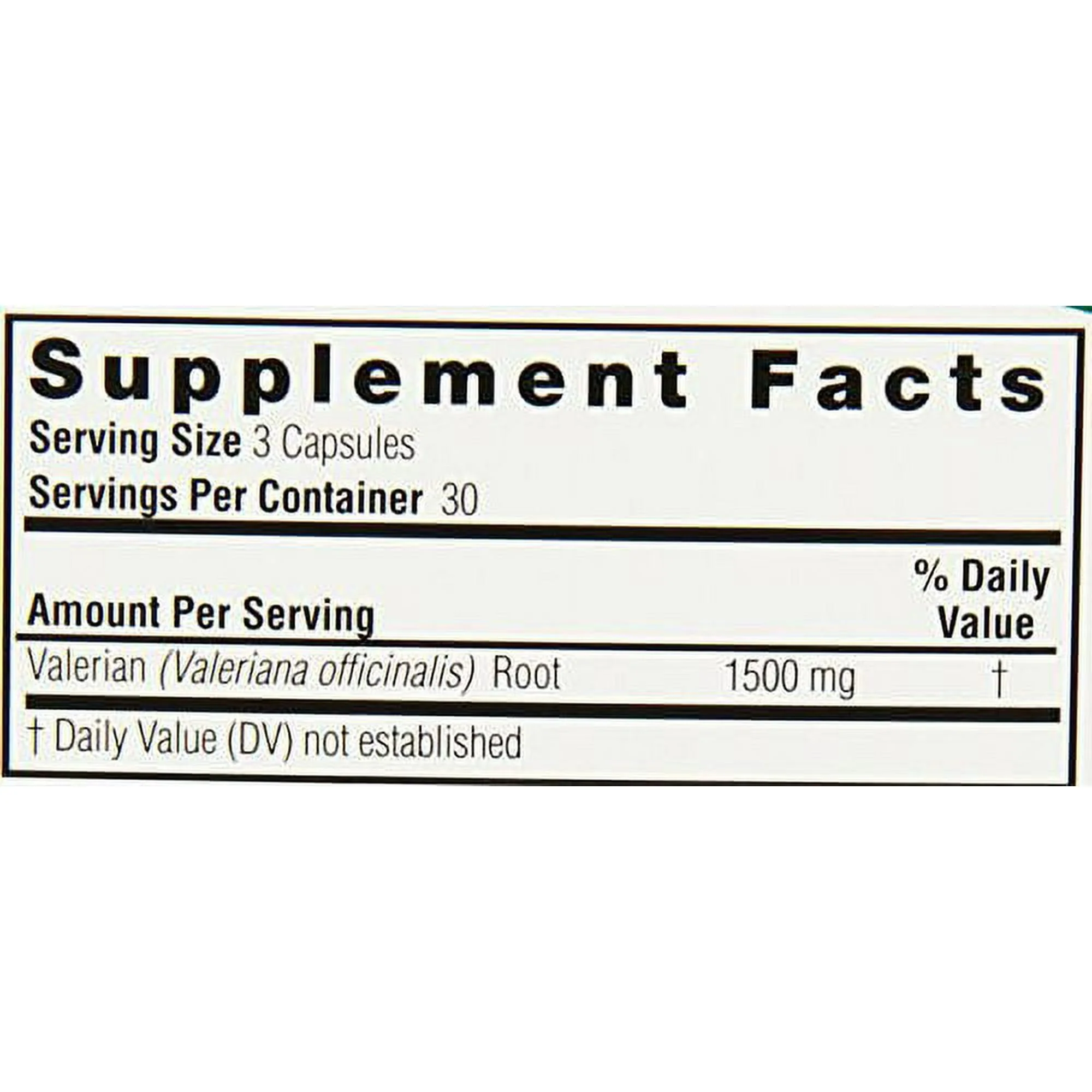 Nature's Answer Valerian Root Capsules 90ct - Image 2