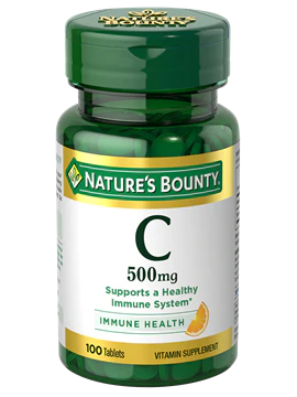 Nature's Bounty Vitamin C 500 mg 100 Tablets
