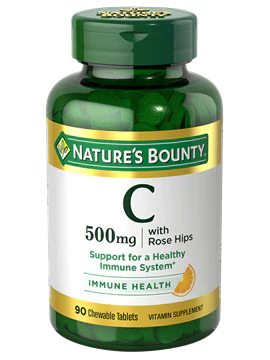 Nature's Bounty Vitamin C 500 mg 90 Chewable Tablets