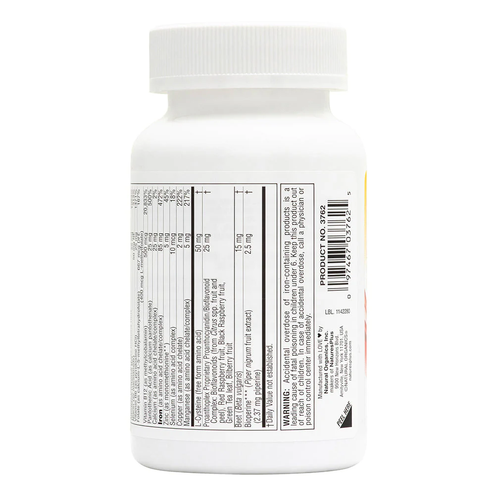 Nature's Plus Hema-Plex Slow Release Tablets 60ct - Image 3