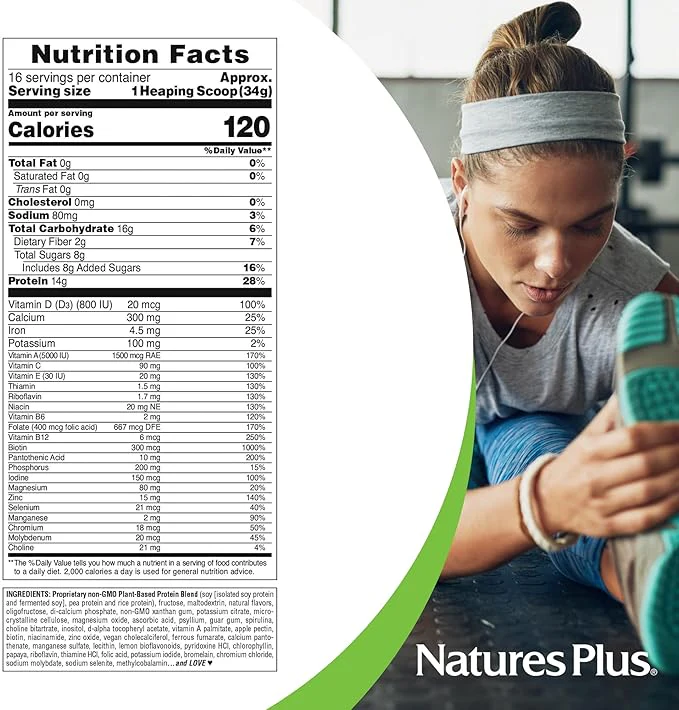 Nature's Plus Spirutein Banana Protein 1.2lb - Image 2