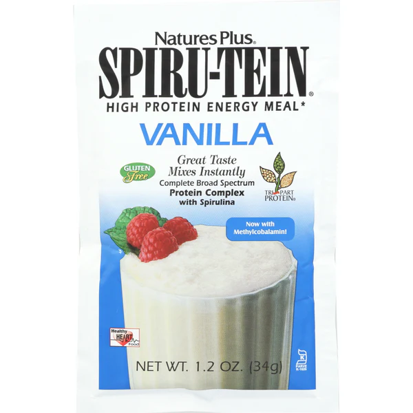 Nature's Plus Spirutein Vanilla Pack 1.2oz