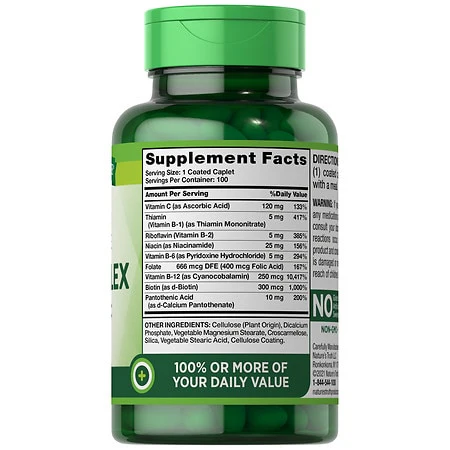Nature'S T.B-Complex Vit C Capl.X100 - Image 2