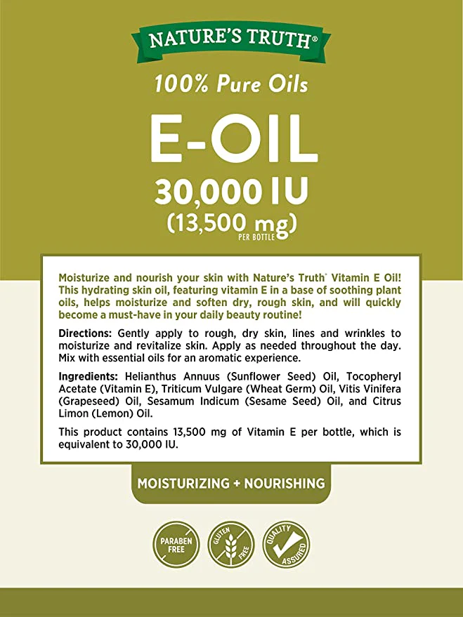 Nature's Truth Vitamin E Oil Lemon 30000Iu 4Oz - Image 2