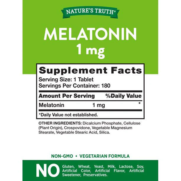 Nature'S Truth Melatonin 1Mg 180 Tablets - Image 2