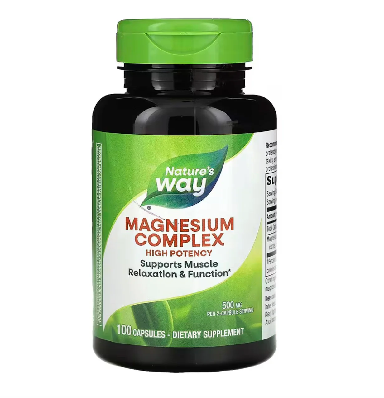 Nature's Way Magnesium Complex High Potency, 100 Capsules