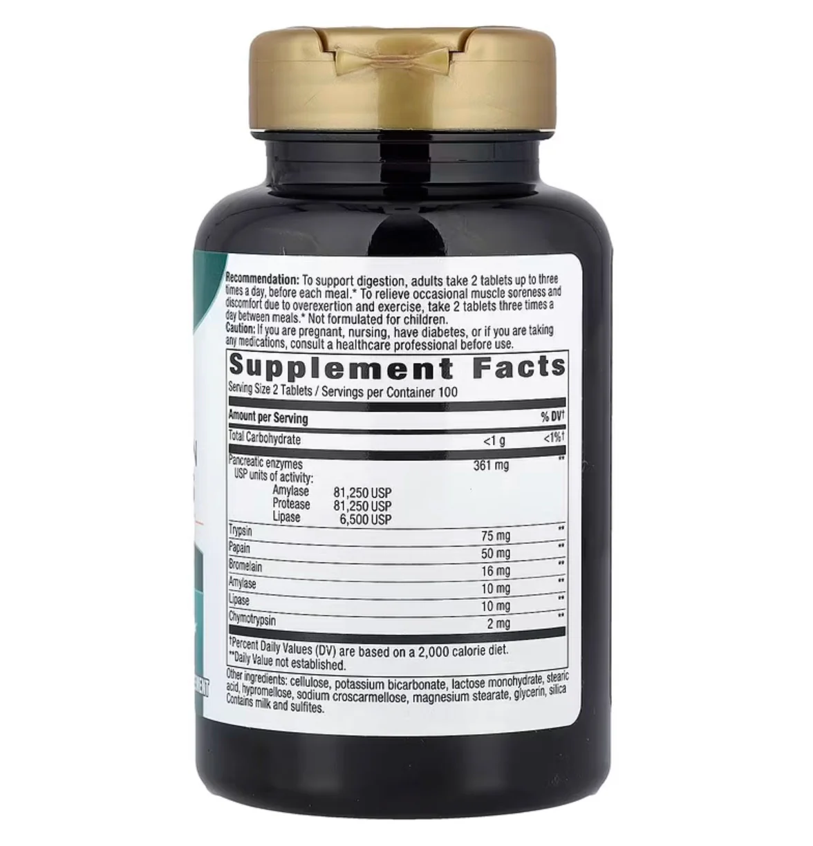 Nature's Way MegaZyme®, Dual Action Enzymes, 200 Tablets - Image 2