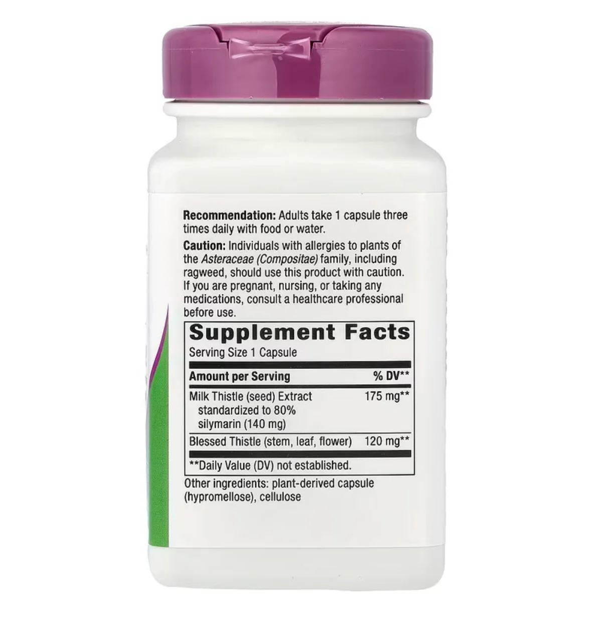 Nature's Way Milk Thistle, 120 Vegan Capsules - Image 2