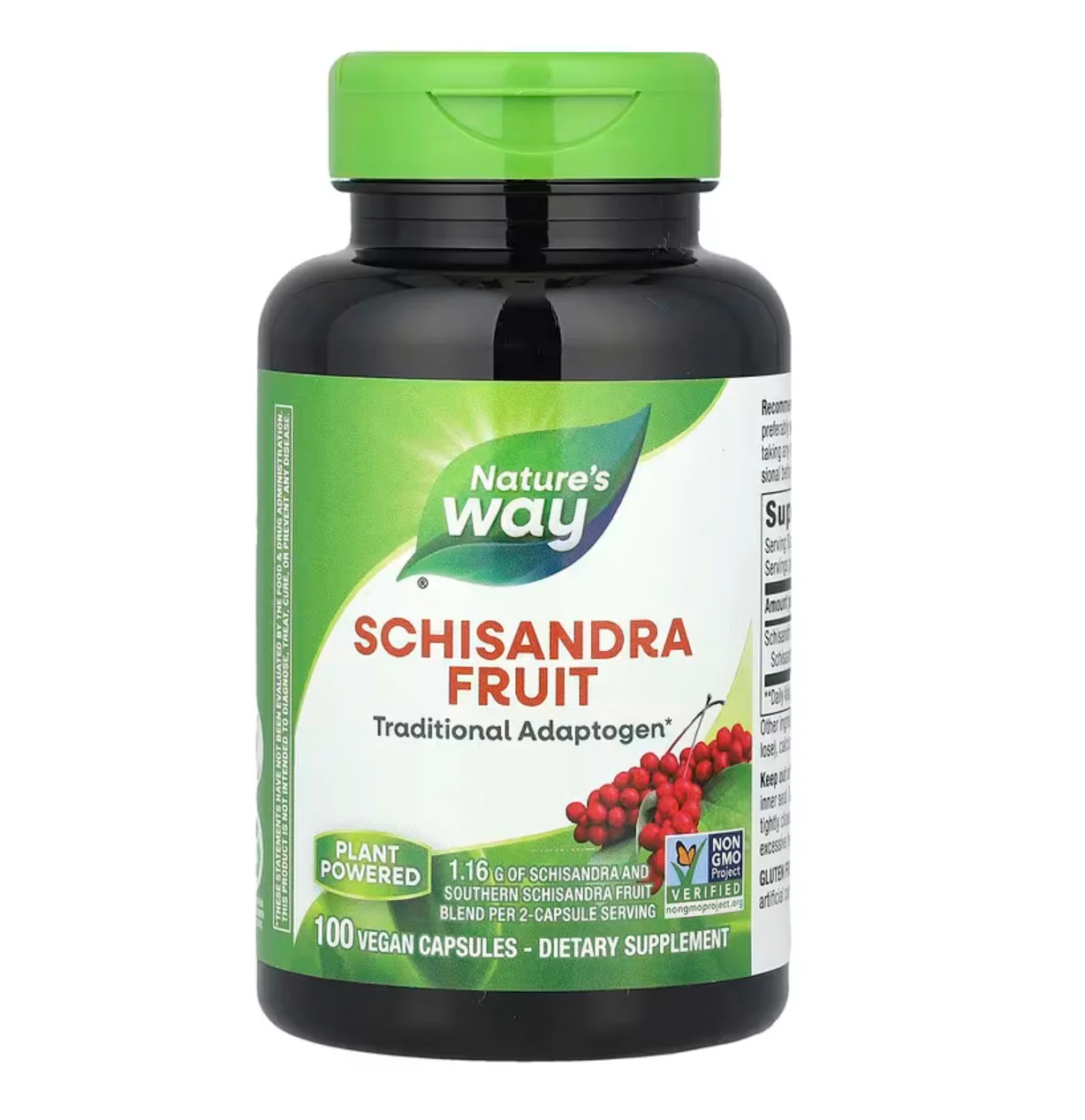 Nature's Way Schisandra Fruit, 100 Vegan Capsules