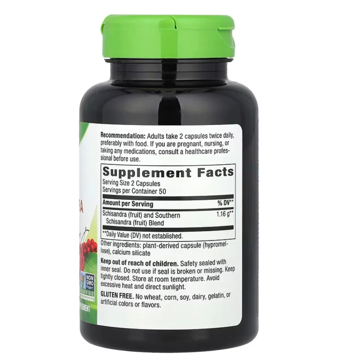 Nature's Way Schisandra Fruit, 100 Vegan Capsules - Image 2