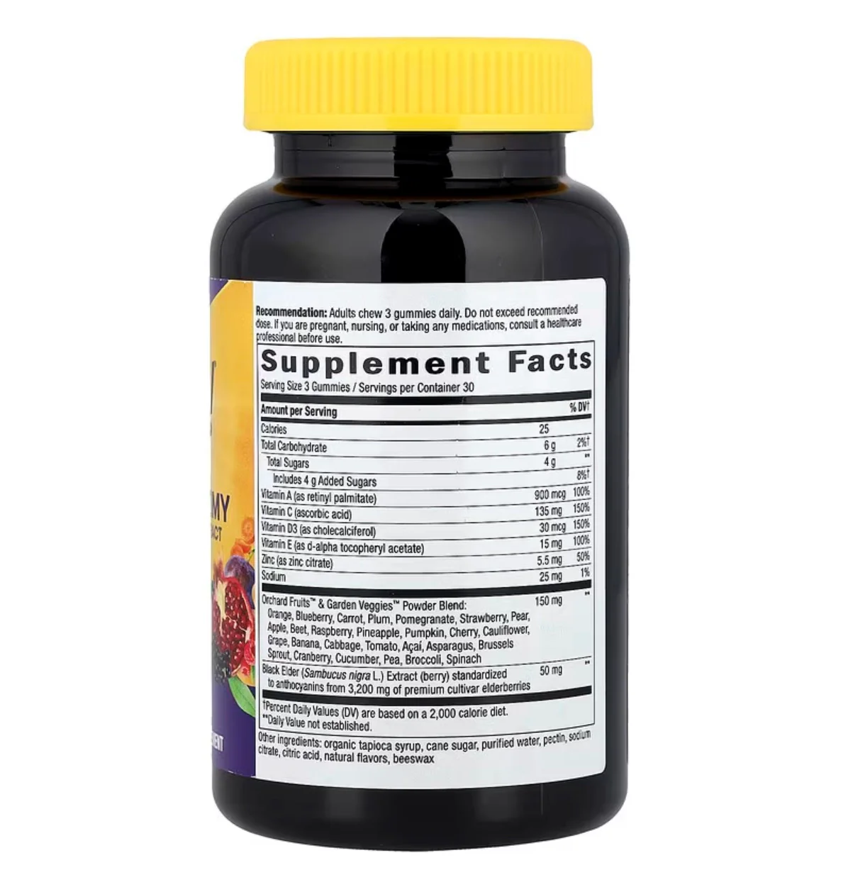 Nature's Way Alive!® Immune Gummy with Elderberry Extract, Grape & Cherry, 90 Gummies - Image 2