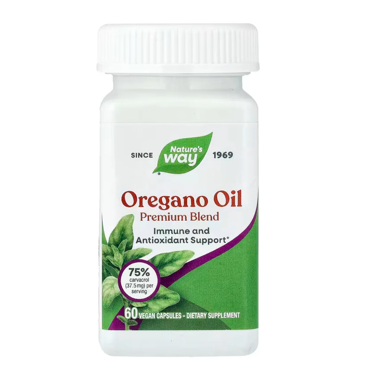 Nature's Way Oregano Oil Premium Blend 60 Vegan Capsules