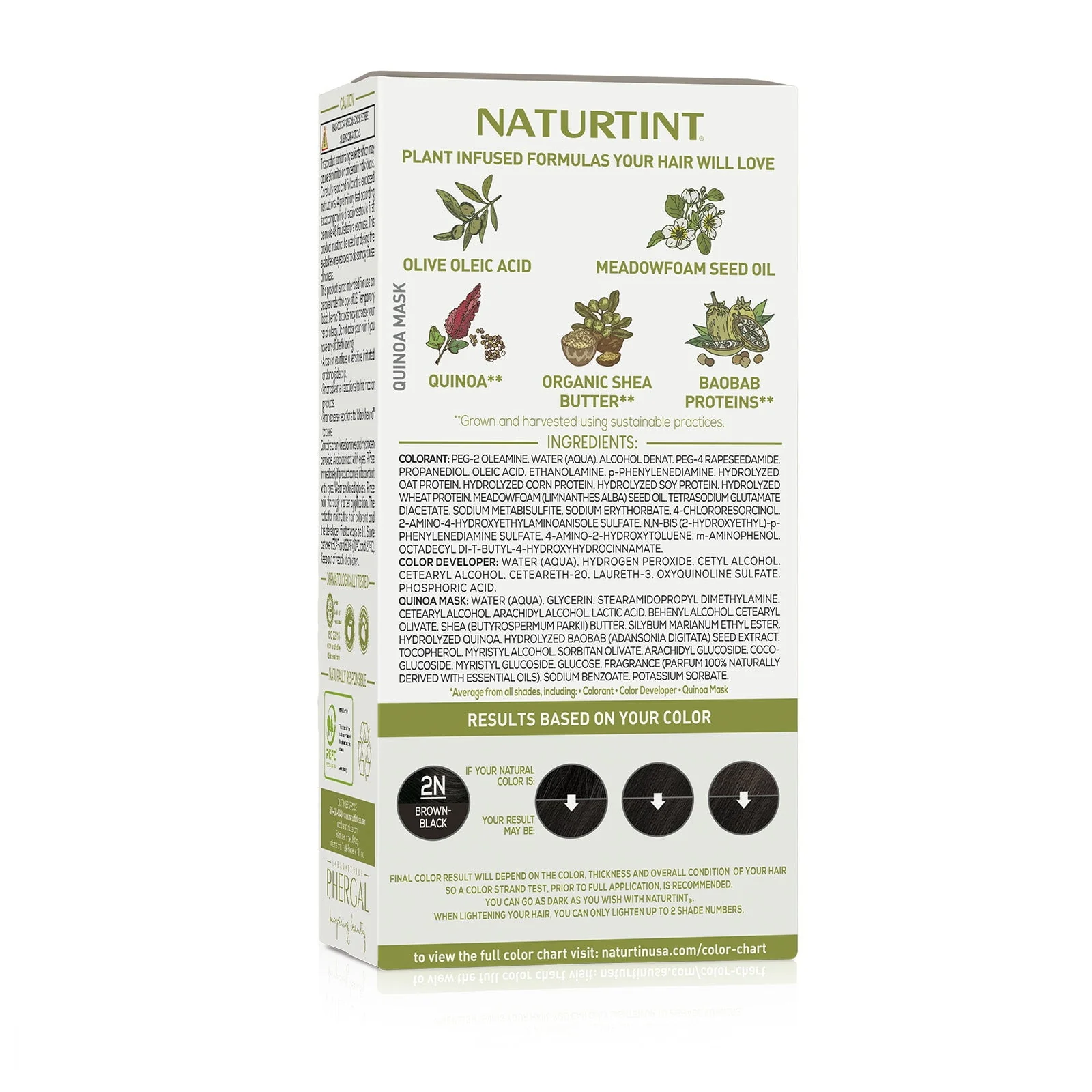 Naturtint Permanent Hair Color Brown Black 2N 5.6oz - Image 2