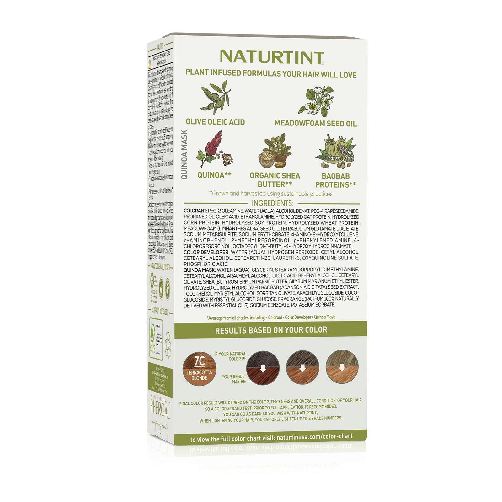 Naturtint Permanent Hair Color Terra Blonde 7C 5.4oz - Image 2