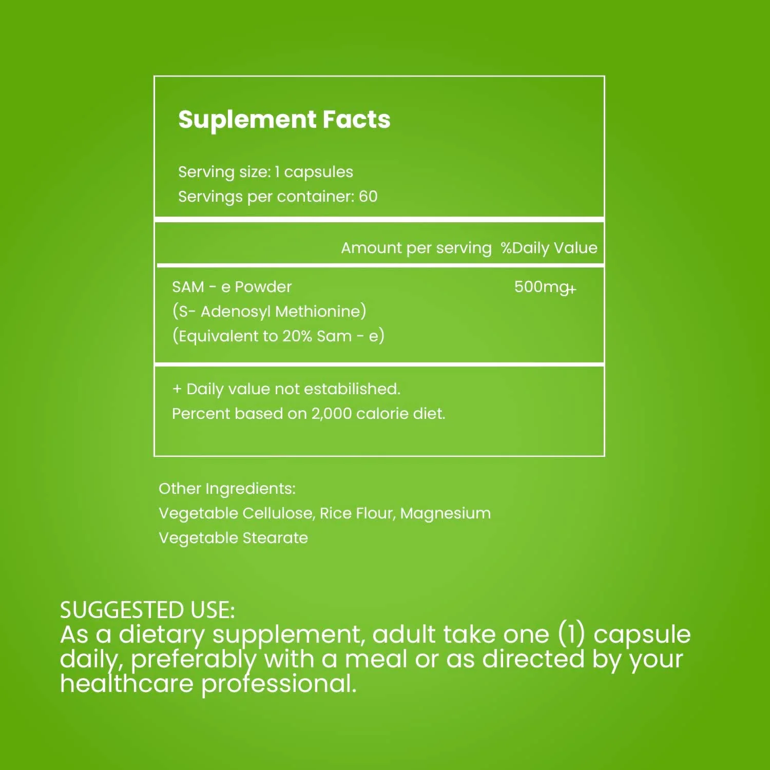 Natuvitz Sam-E Vegetarian Capsules - Image 3