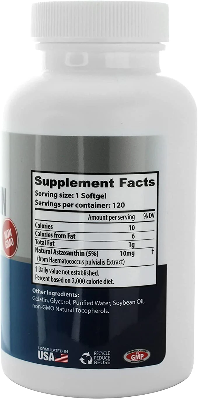 Natuvitz Astaxanthin 10mg Softgels - Image 2