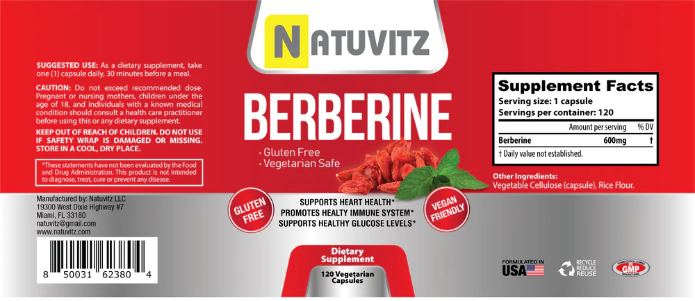 Natuvitz Berberine Capsules - Image 4