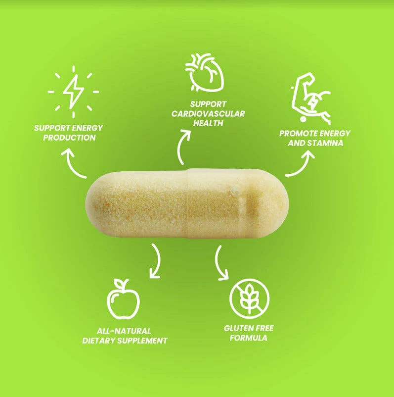 Natuvitz CoQ10 200mg Vegetable Capsules - Image 3