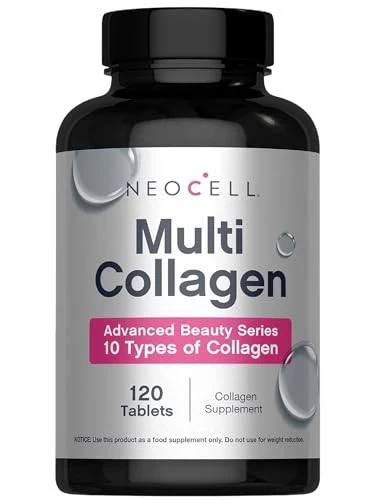 NeoCell Super Multi Collagen Peptides 120 Tablets 10 Types of Collagen Skin, Hair and Nails
