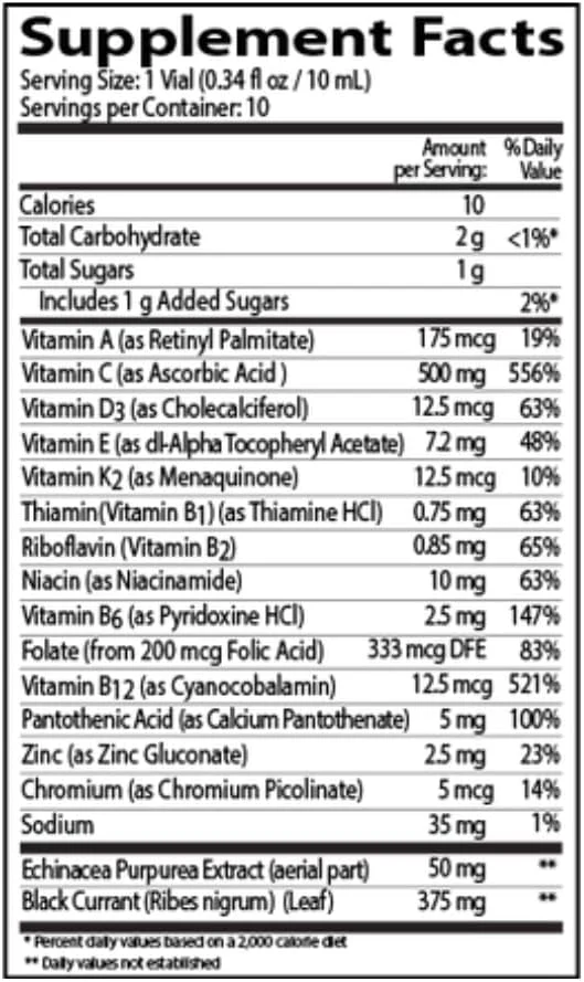 Neurobion Immune Support with Echinacea & Zinc Vials 10ct - Image 2