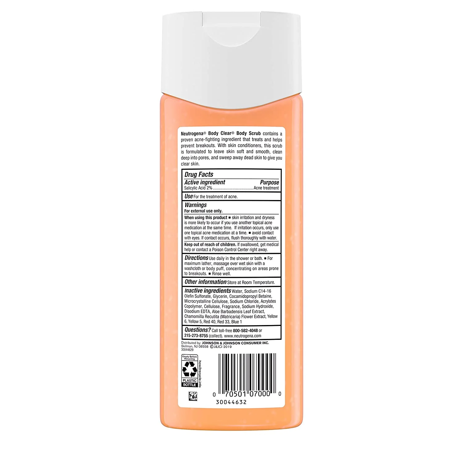 NEUTROGENA BODY CLEAR BODY SCRUB 8.5 Oz - Image 2