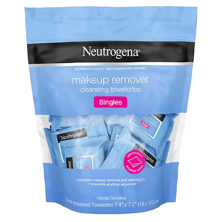 Neutrogena Makeup Remover Towelette Singles, 20 Ct