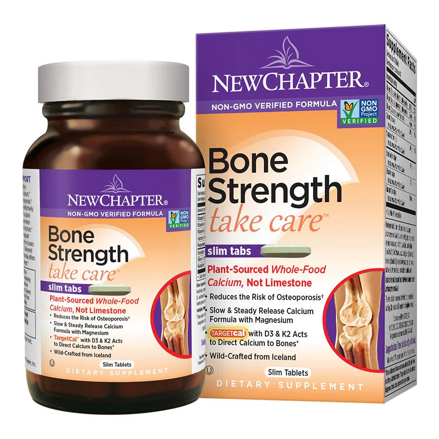 New Chapter Plant Calcium Bone Strength Take Care Slim Tablets Supplement - Image 4