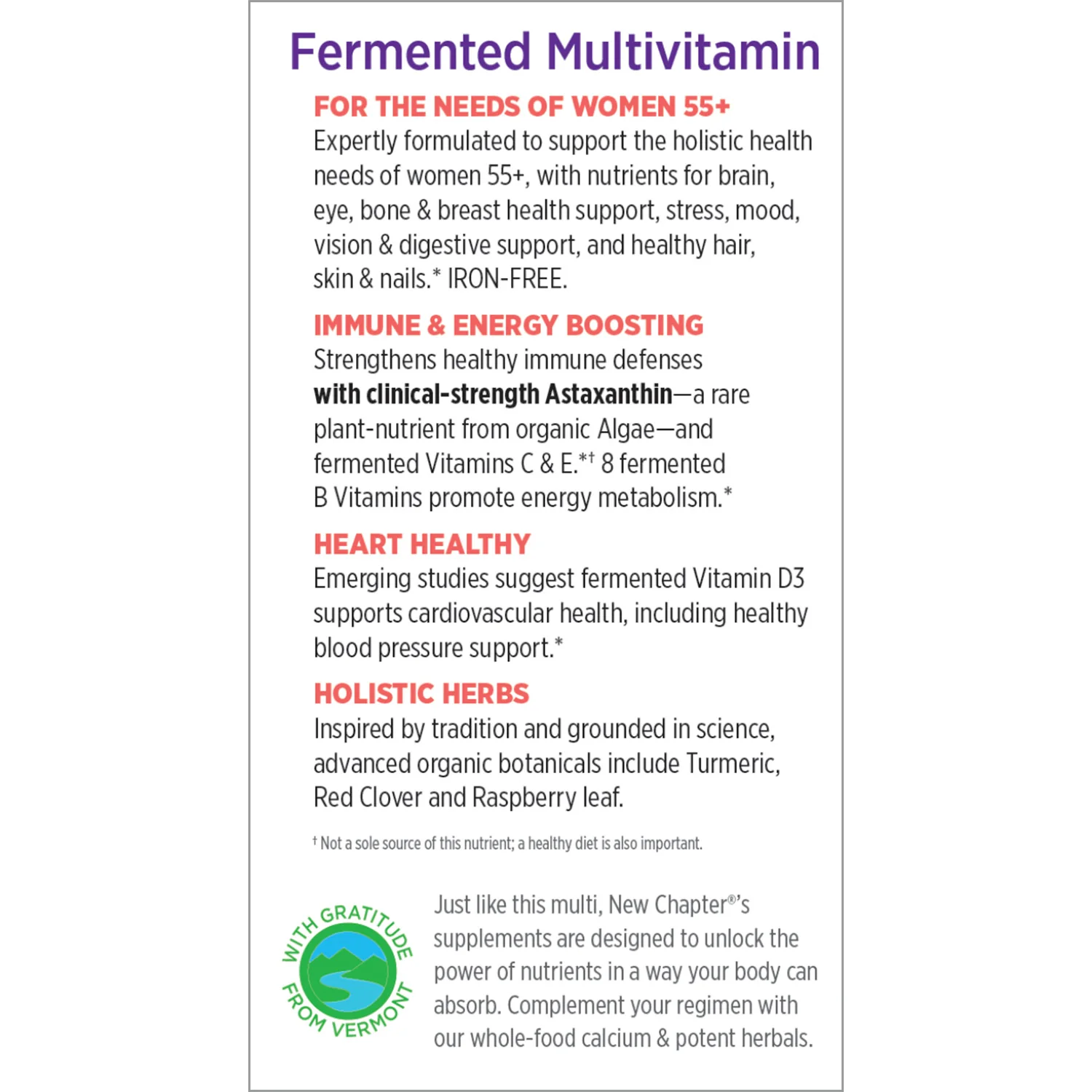 New Chapter Every Woman's One Daily 55+ Multivitamin for Women 24 Tablets - Image 4