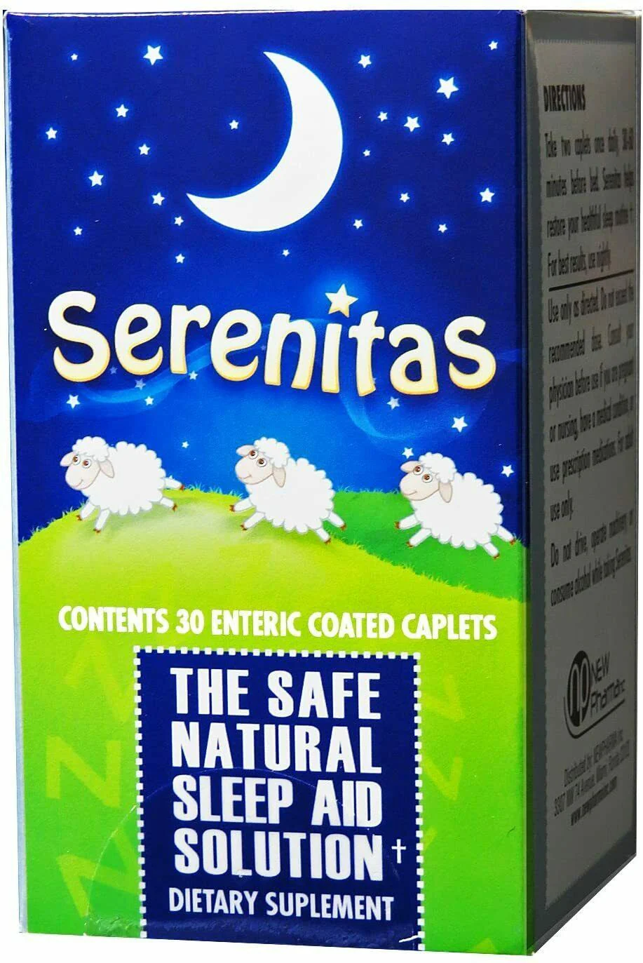 New Pharma Serenitas Natural Sleep Aid Caplets