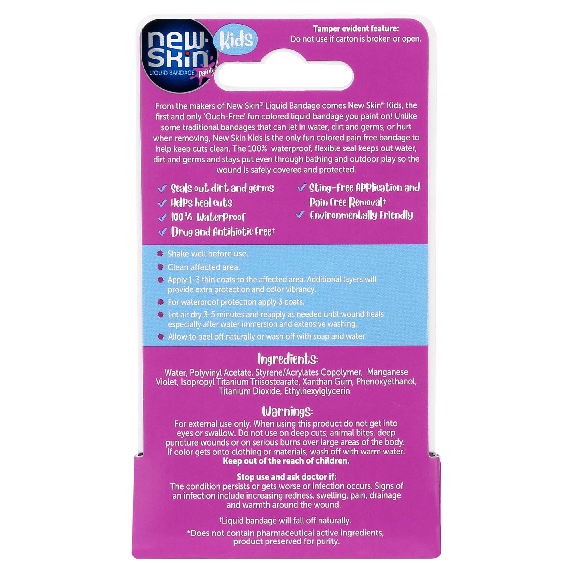 New Skin Liquid Bandage Paint Kids 0.3oz - Image 2