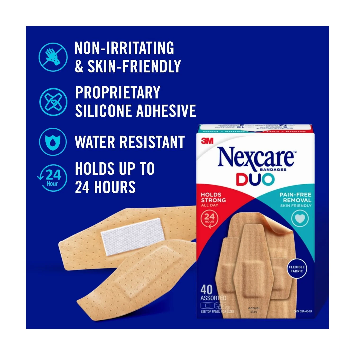 Nexcare Duo Bandages Assorted Sizes 20ct - Image 2